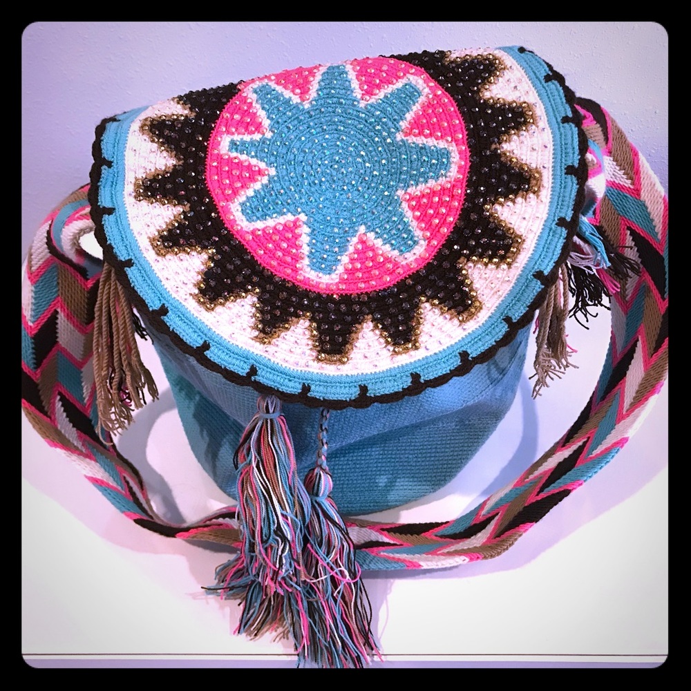 Sparkling handmade bag